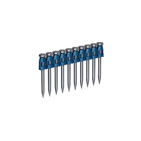Bosch Concrete Pin, 1 1/2 in L, 2.5 mm, Galvanized, Offset Round Head, 0 Degrees NB-150