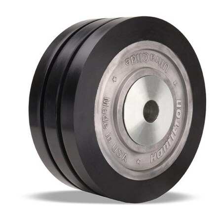 Hamilton Caster Wheel, 8"dia, 4,960 lb, Black W-830-SWF70D-3/4
