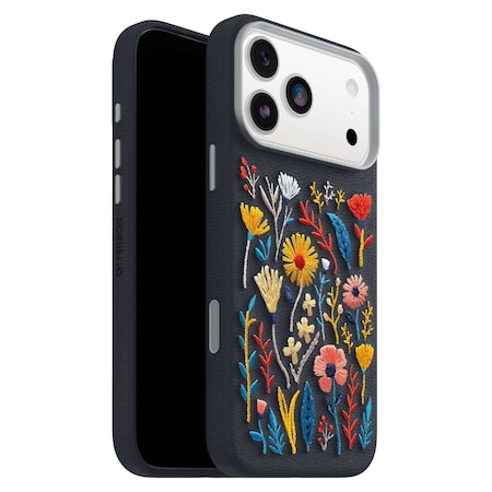 Otterbox Symmetry Cactus Leather Embroidery Magsafe Case For Apple Iphone 17 Pro Max - Enchanted Garden 77-98772