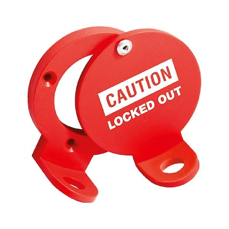 Zing Circuit Breaker Lockout, Red, ABS 7851
