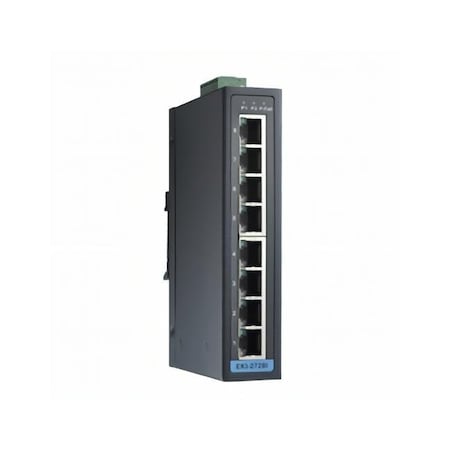Advantech 8GE Unmanaged Ethernet Switch, -40 to 75 degCC EKI-2728I-D