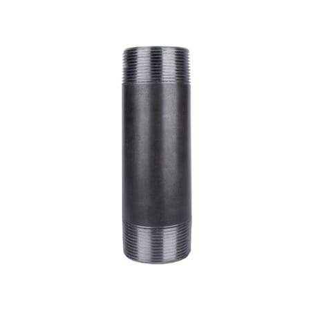 Stz Industries 1-1/2 in. MIP each X 1-1/2 in. D MIP Black Steel 6 in. L Nipple 300U112X6