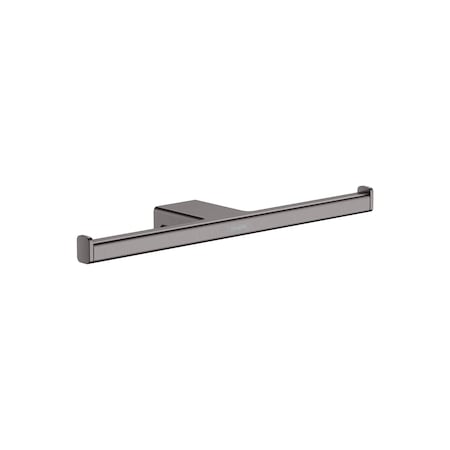Hansgrohe AddStoris Toilet Paper Holder in Brushed Black Chrome 41748340