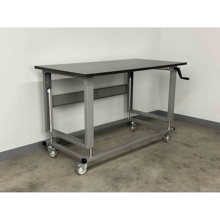 Stackbin Workbench, Mobile, Tubular, Frame PH4830-2500-BL
