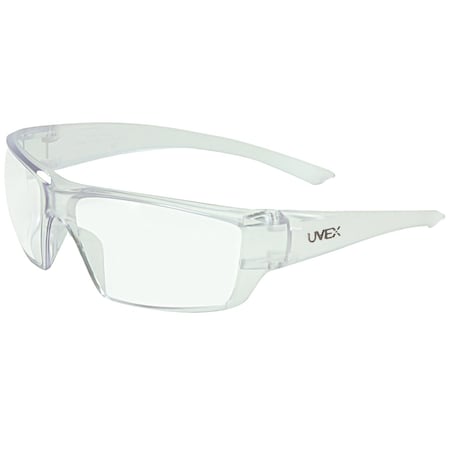 Uvex Conspire Clear Frame, Clear lens tint, anti-scratch hardcoat XV400
