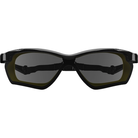 Ironwear Impact Resistant Anti Fog Safety Glasses with Rubber Gasket, Yellow, Grey 3027-B-Y-G/A