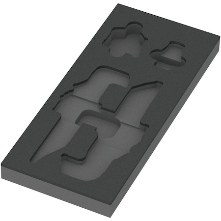 Wera 9840 Foam insert L-key set 1, empty, 172 x 30 x 392 mm 5137340001