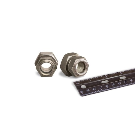 Oil-Rite 303 Stainless Steel Gasketed Window Sights Straight Thread - Straight w/Nut, 5/8in.-18, 13/16in. B4764-02B