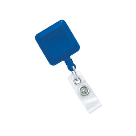 Brady BADGE REEL, BLUE, CLIP-ON SQUARE BADGE REEL, NO STICKER, REINFORCED VINYL STRAP 2120-3822