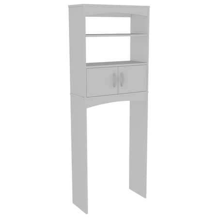 Homeroots 24" White Laminate Accent Cabinet With Two Shelves 477666