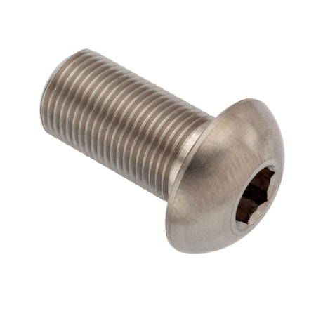 Zoro Select 3/8"-32 Socket Head Cap Screw, Button, Plain 18-8 Stainless Steel, 3/4 in Length ZBC581UNEF