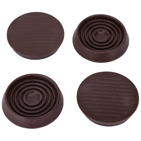 Prosource Caster Furniture Glide, Rubber, Brown, Brown, 2-5/32 x 2-5/32 x 15/32 in Dimensions FE-S709-PS