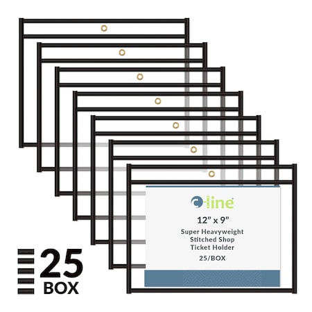 C-Line Products Shop Ticket Holders, 12 x 9", PK25 49912