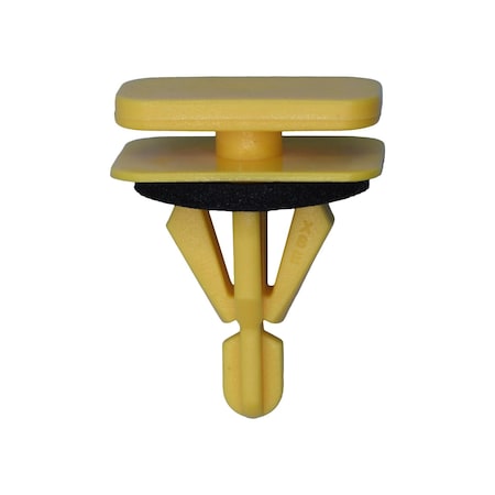 Auveco GM Moulding Clip with Sealer, Yellow Nylon, 10PK 22037