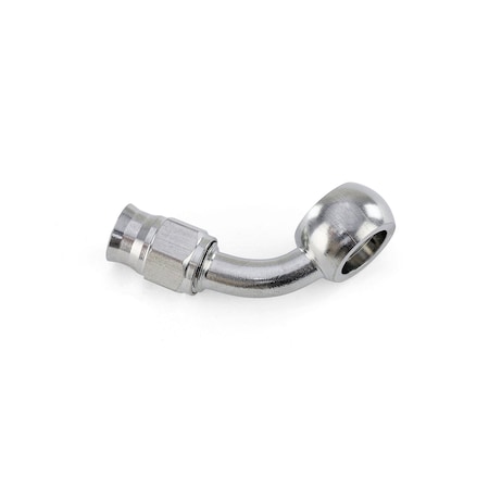 Hps Performance 75 Degree -3 Compression Teflon Hose End to AN Female with 10mm Banjo for PTFE Hose, Stainless Steel 350-7503SSB