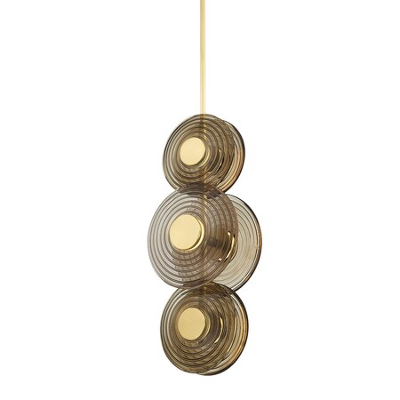 Hudson Valley Lighting Pembrooke & Ives X Griston 6 Light Pendant 12 In. Aged Brass PI1892706-AGB