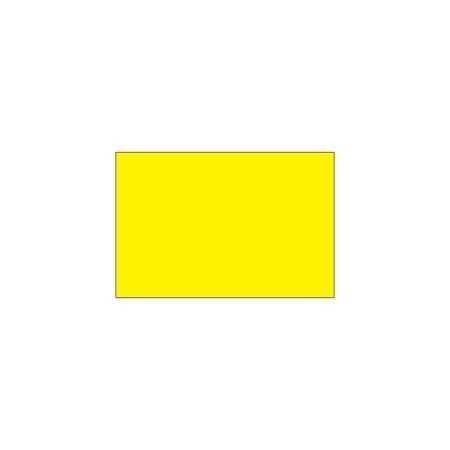 Bubblefast 2 x 3'' - Fluorescent Yellow Removable Rectangle Labels BFDL1590FY