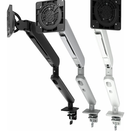 Atdec heavy duty display desk mount, supports monitors curved or flat to 35 and 17.6lbs,  AW-ORA-F-B