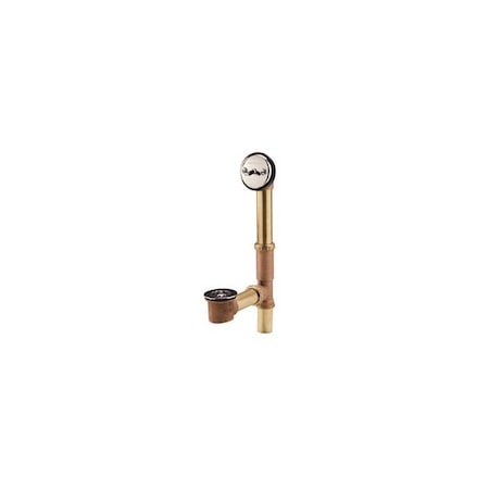 Gerber Plumbing Classics Trip Lever 1-1/2 in. 20-Gauge Brass Pipe Bathr Waste and Overflow Drain in Chrome 41-818-76