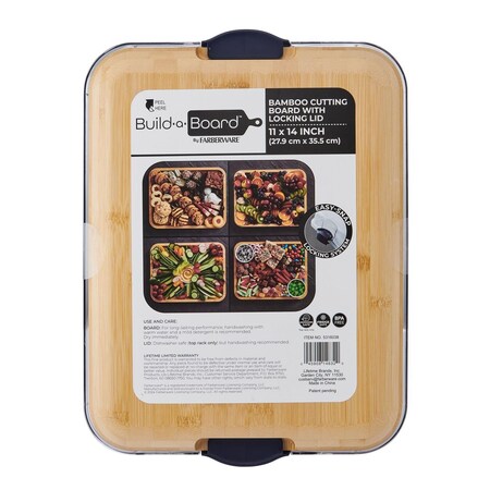 Lifetime 14 in. L X 11 in. W Bamboo Cutting Board & Serve Tray 5316038