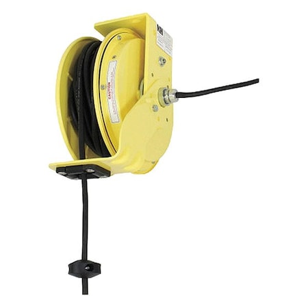 Kh Industries Industrial Cord Reel, 16 A, Yellow, 25 ft RTBB4L-WW-B12F