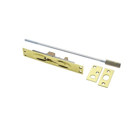 Rockwood Lever Extension Flush Bolt, Brass 555.3