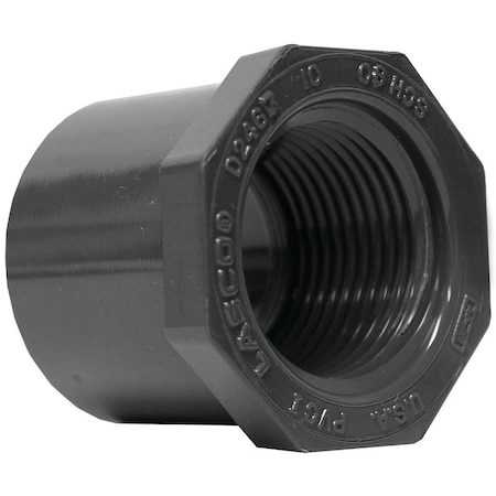 Genova LASCO 838250BC Reducing Bushing, 2 x 114 in, Spigot x Female, PVC, SCH 80 Schedule 838250-BC