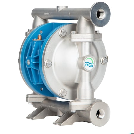 Finish Thompson Double Diaphragm Pump, 316SS, PTFE, 0.5 in FT05S-AA-2TST-N1
