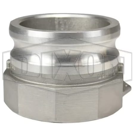 Dixon Vent-Lock Safety Type A Cam and Groove Adapter, 4 in, Adapter x FNPT, Aluminum L400-A-AL