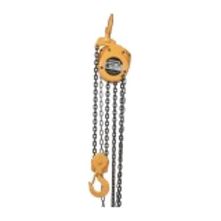 Harrington Handchain Hoist with Safety Hook CF020-15-SL