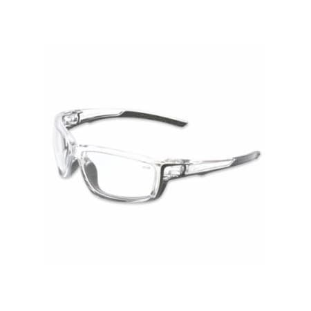 Mcr Safety Swagger SR4 Safety Glasses, Polycarbonate, AF/Anti-Scratch Lens, Clear, 12PK 135-SR410PF