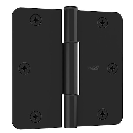 National Hardware Squeak Guard Series Door Hinge, 3-1/2 in H Frame Leaf, 3/32 in Thick Frame Leaf, Steel, 50 lb, 3/CD N830-446