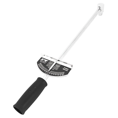 Performance Tool 1/2 in. Dr. Beam Torque Wrench, 150 ft lbs, Torque Table W3001C