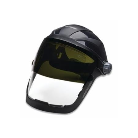 Jackson Safety QUAD 500, Premium Multi-Purpose Face Shield, Ratcheting, AF/Clear, 9 in H x 12-1/4 in W 138-14220