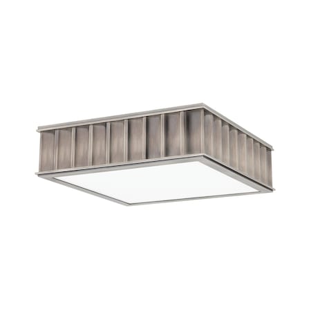 Hudson Valley Lighting Middlebury 2 Light Flush Mount 13 In. Historic Nickel, square 931-HN