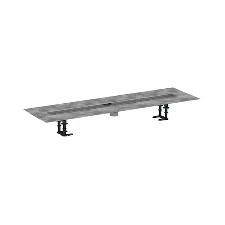 Hansgrohe RainDrain 2" outlet 35 1/4" (900mm) in Brushed Stainless Steel 56013181