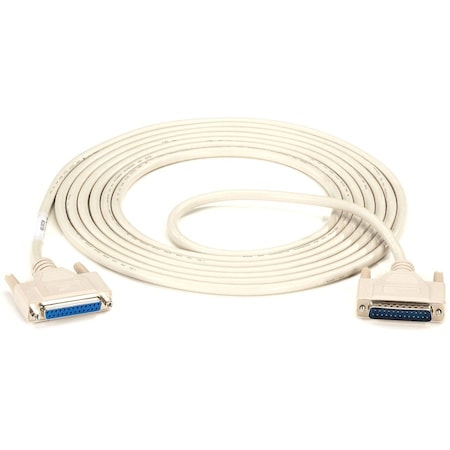 Black Box Black Box RS-232 DB25 Serial Cable, DB25 Male to DB25 Female, 15 ft BC00708