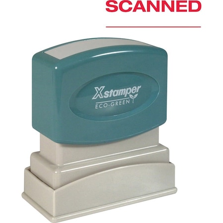 Xstamper SCANNED Preinked Stamp, Red XST1829
