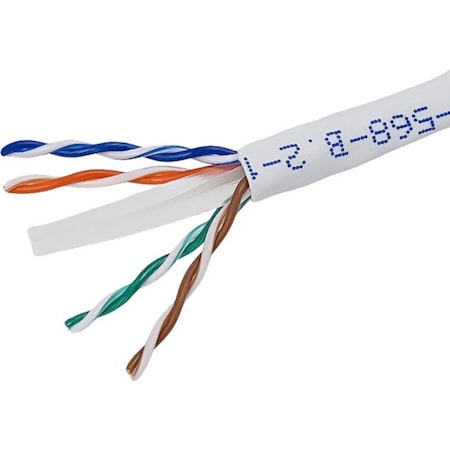 Monoprice 1000FT CAT6 UTP SOLID, CMR, WHITE 8108