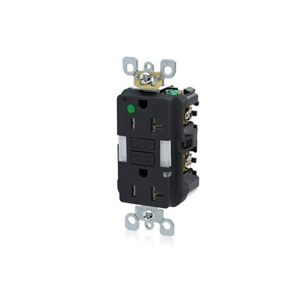 Leviton Self-Test GFCI Receptacle, Hospital Grade, 20 Amp, 125 Volt, 5-20R NEMA GFNL2-HGE
