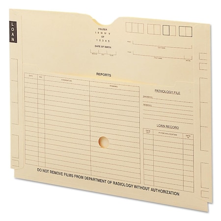 Made-To-Stick Straight Tab X Ray Jacket with Pocket, 100 per Box MA3761071