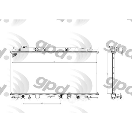 Global Parts Distributors Radiator 13068C