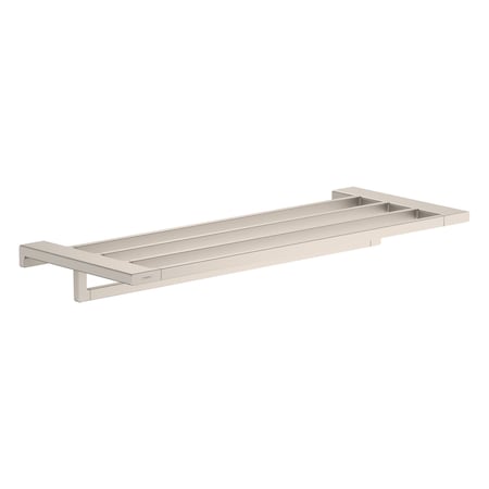 Hansgrohe AddStoris Towel Rack with Towel Bar in Brushed Nickel 41751820
