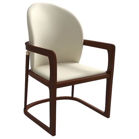 Leisuremod Svelta Elegant Wooden Dining Chair in Cream SC58CR