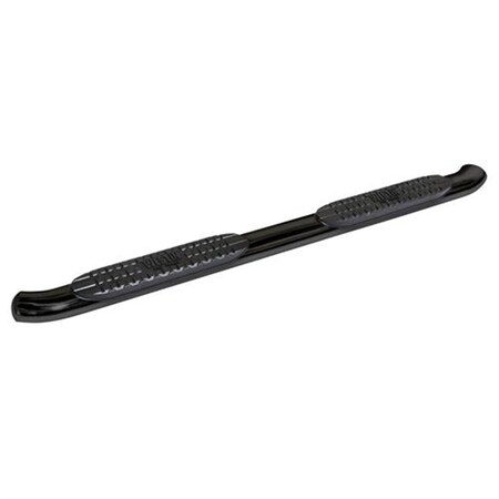 Perfectpitch 4 in. Pro Traxx Cab Length Oval Step Bars, Black PE1232620