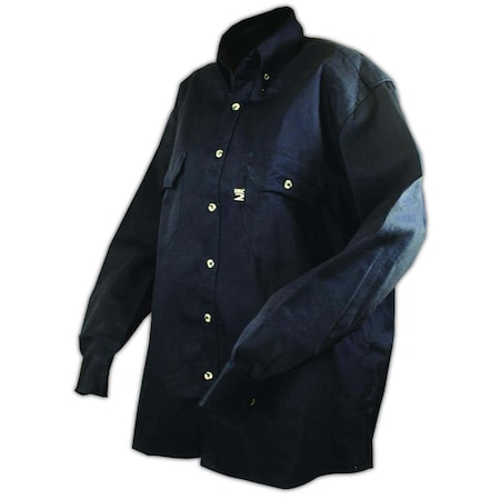 Magid A.R.C. Arc-Rated 7 oz. FR 88/12 Long-Sleeve Work Shirt (Navy), Size LT SHN88LT