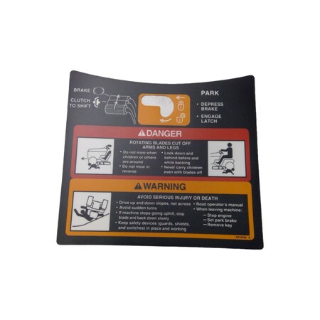 John Deere LABEL, JOHN DEERE OEM GX10769 GX10769