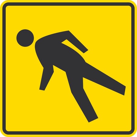 Lyle W11-2, Pedestrian Symbol, 36x36, Engineer Grade, Yellow G-16129-EG_36x36