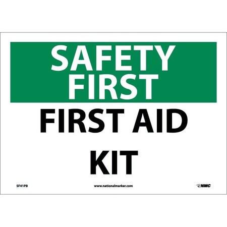 Nmc Safety First Aid Kit Sign, SF41PB SF41PB