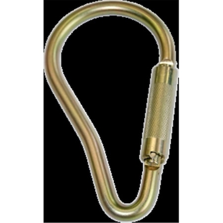 Skylotec 9.3 x 5.2 x 2 in. Big Round Carabiner Scaffold Twist Loc Gate H-144